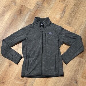 Patagonia Men’s Grey/Charcoal Better Sweater Full Zip Sweater Size Medium